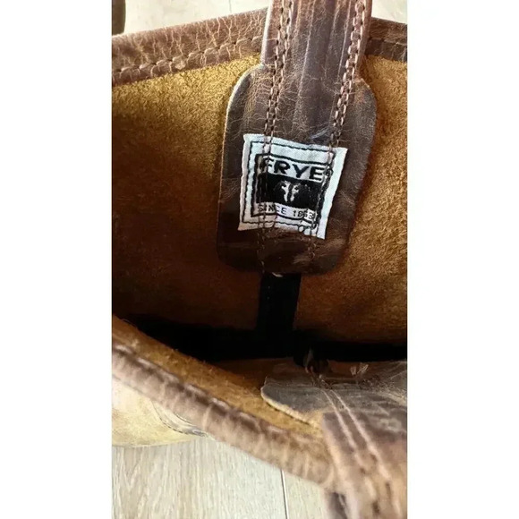 Frye Vintage 12R Harness Motorcycle Riding Boot 77300-3 Boot USA 10M - Picture 10 of 12